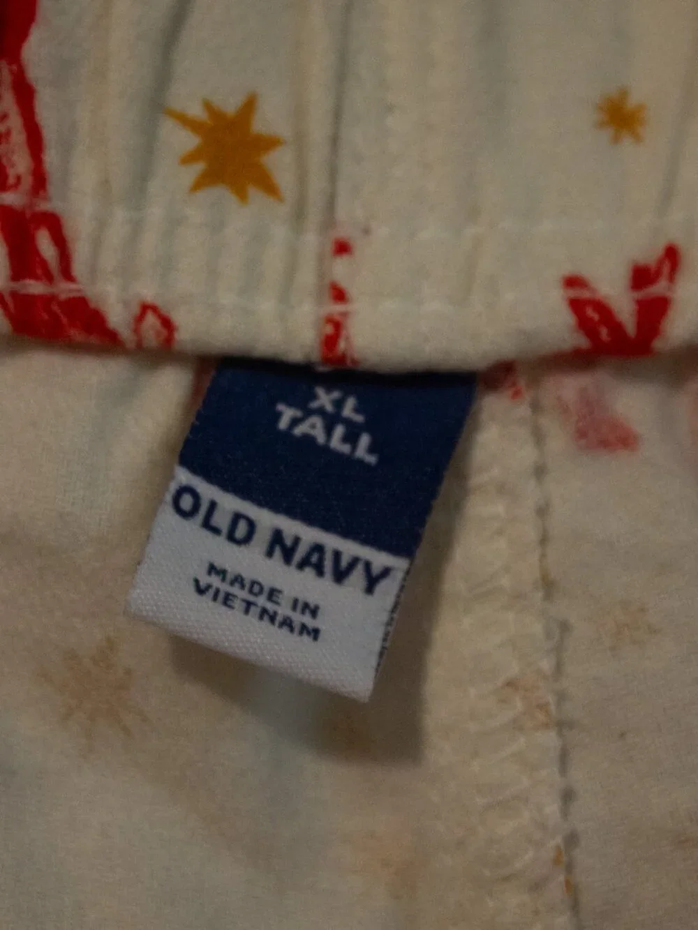 Old Navy Holiday Pajama Pants – XL Tall – Unisex – Santa & Reindeer Print